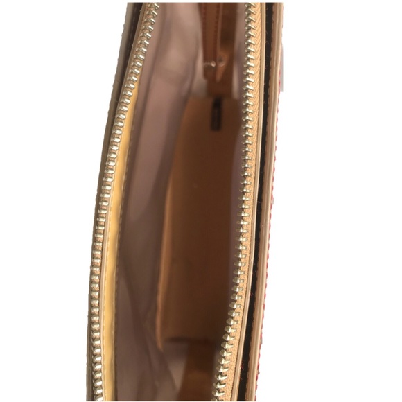 MONSAC Vintage jelly tote in pink with tan straps - Picture 4 of 8